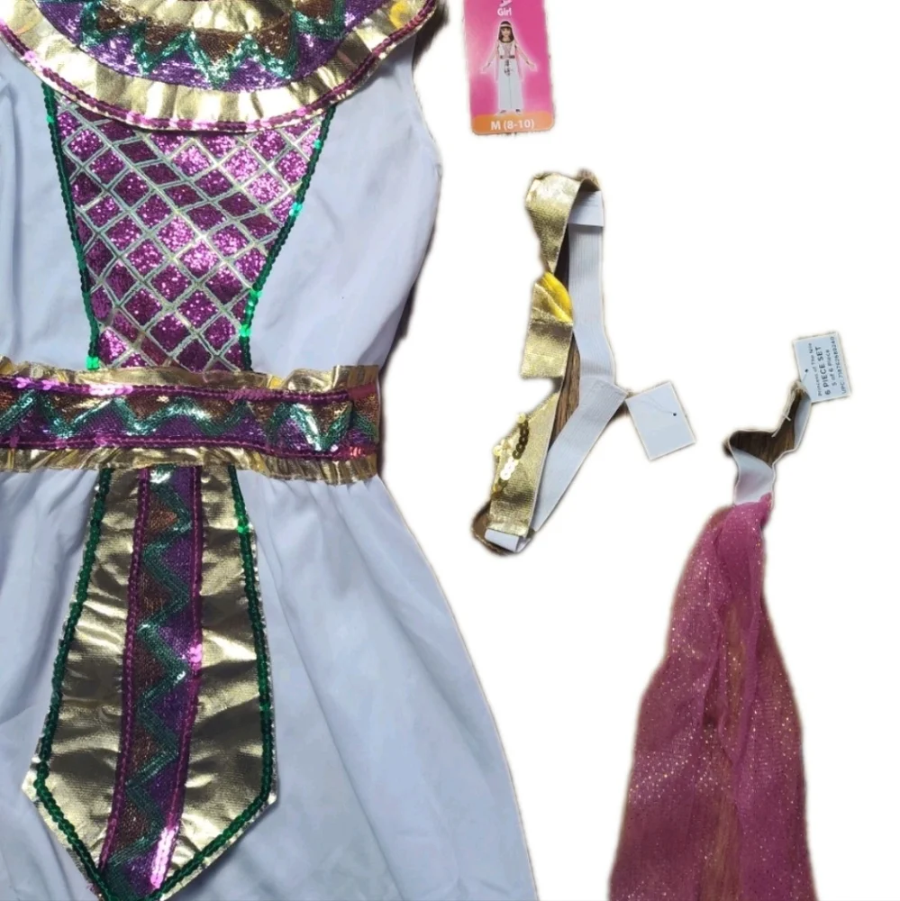 Princess Of The Nile Girls Medium 8-10 Good Mark Halloween Costume